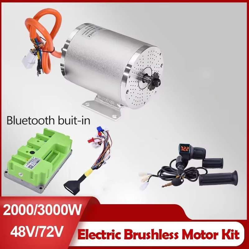 Ebike Conversion Kit 72V 3000W - Motor tanpa sikat listrik, perlengkapan Motor
