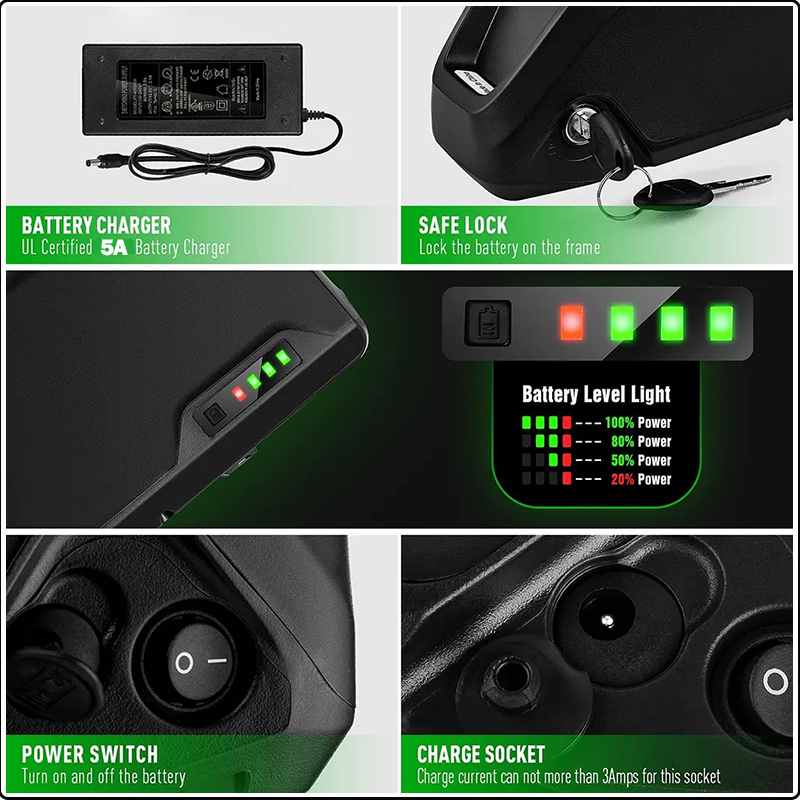 36V 48V 52V Sepeda Listrik Cha - Electric Bicycle Battery 72V 30Ah ulasan dan harga