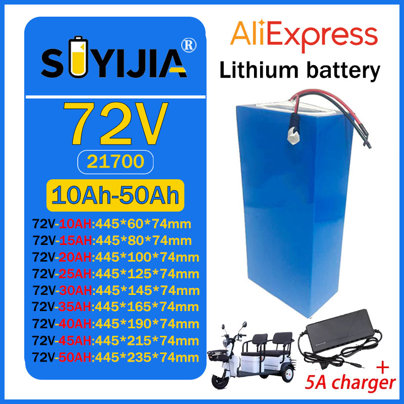 Paket Baterai Lithium 72V 50Ah - Electric Bicycle Battery 72V 30Ah ulasan dan harga