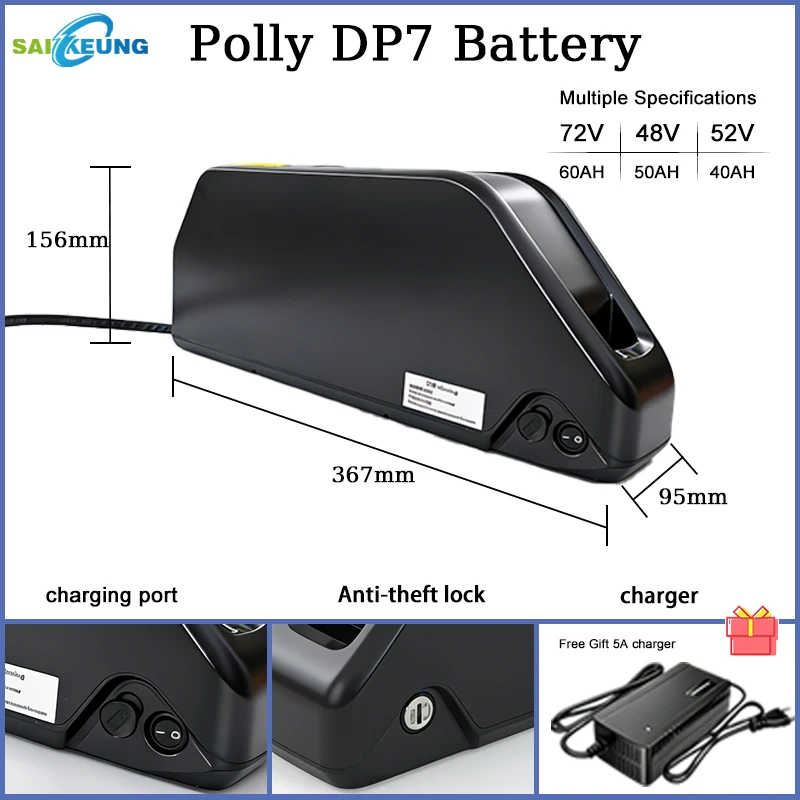 Baterai Polly DP7 untuk Sepeda - Electric Bicycle Battery 72V 30Ah ulasan dan harga