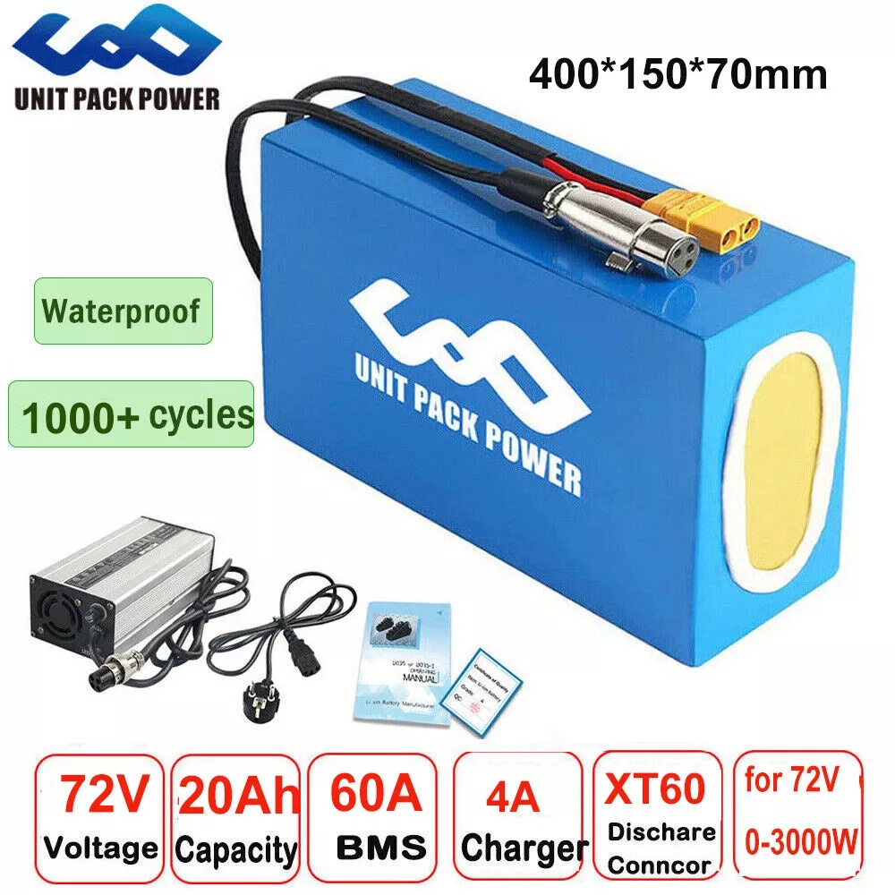 Paket Baterai Sepeda Listrik 7 - Electric Bicycle Battery 72V 30Ah ulasan dan harga